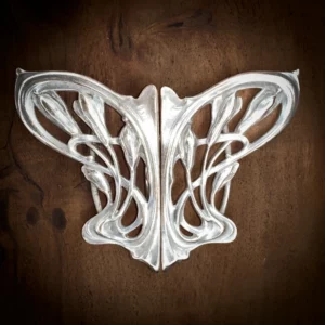 Boucle Art Nouveau aux tulipes Madame Royale Maroquinerie Boucle Art Nouveau aux tulipes Madame Royale Maroquinerie