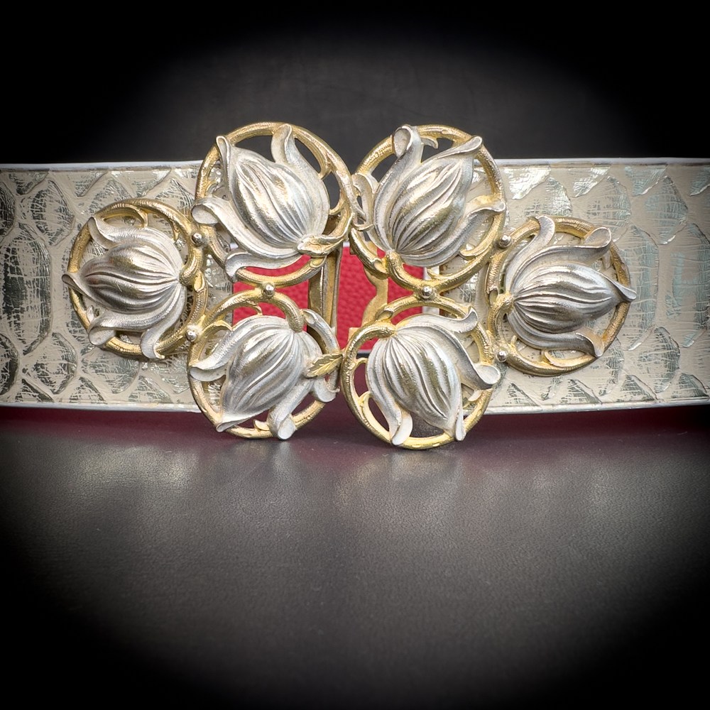 LUCE python doré pâle Madame Royale Maroquinerie LUCE python doré pâle Madame Royale Maroquinerie