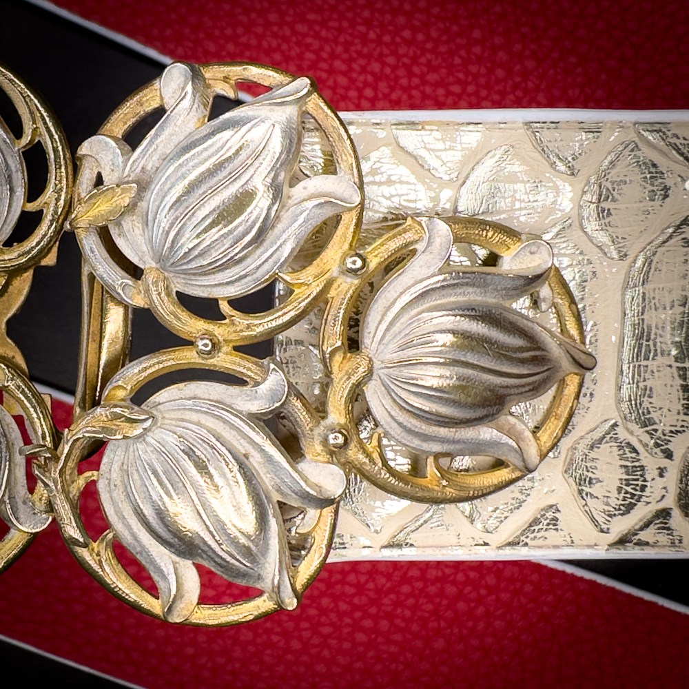 LUCE python doré pâle Madame Royale Maroquinerie LUCE python doré pâle Madame Royale Maroquinerie