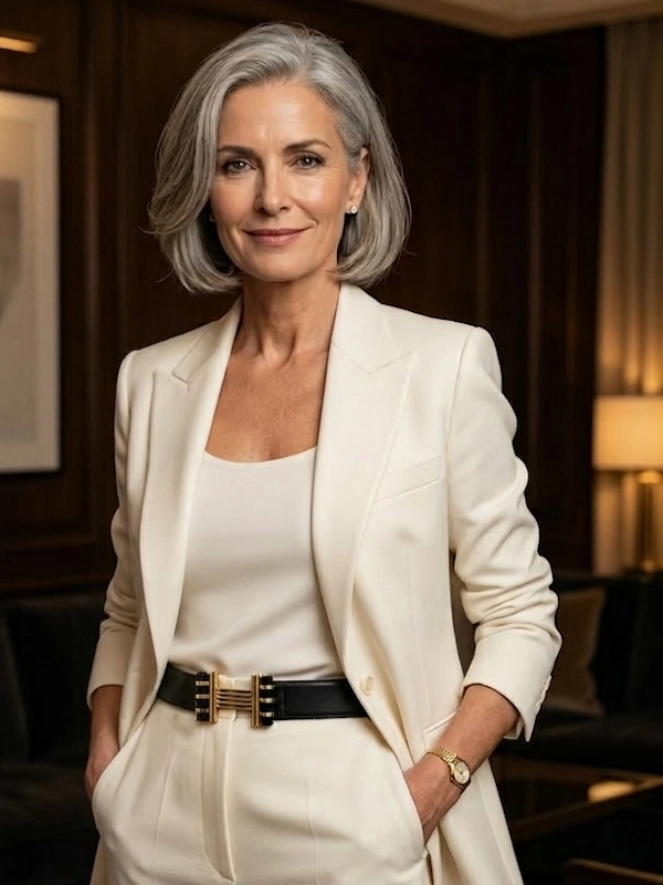 Ceinture bijou Colette en veau noir cousue main, boucle Art Déco en verre noir et laiton – Madame Royale